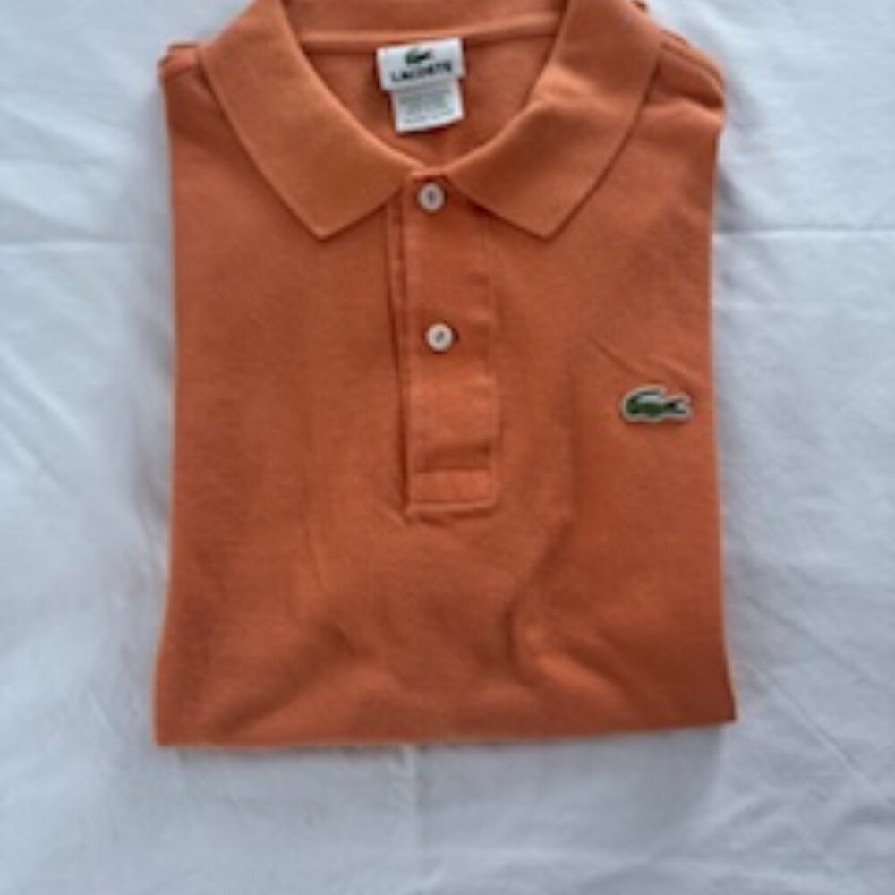 Lacoste polo shirt size 6 orange